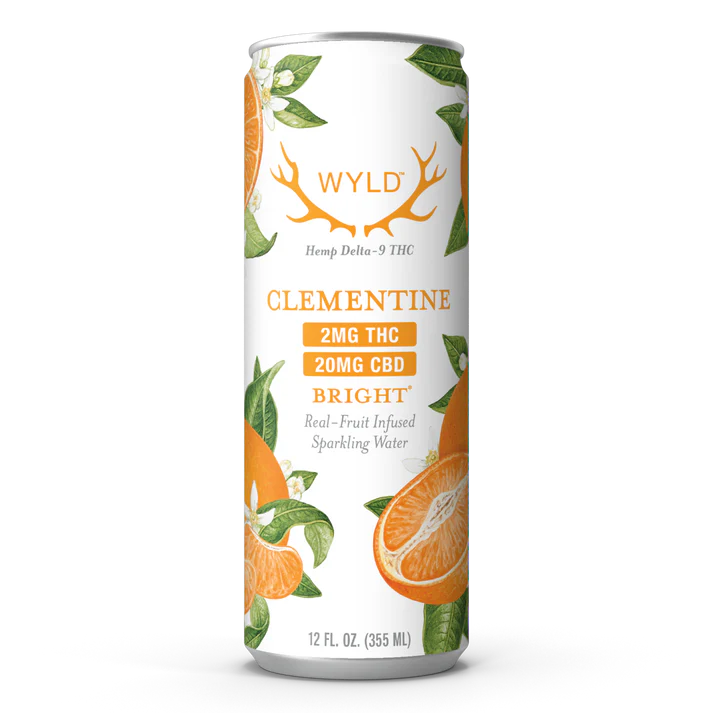 Low-Dose Clementine CBD:THC Sparkling Water | Bright