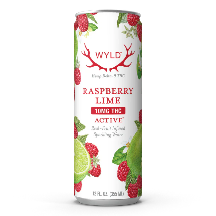 Raspberry Lime THC Sparkling Water | Active
