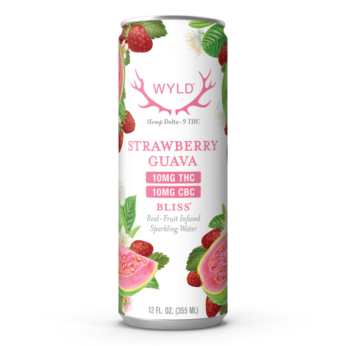 Strawberry Guava THC:CBC Sparkling Water | Bliss